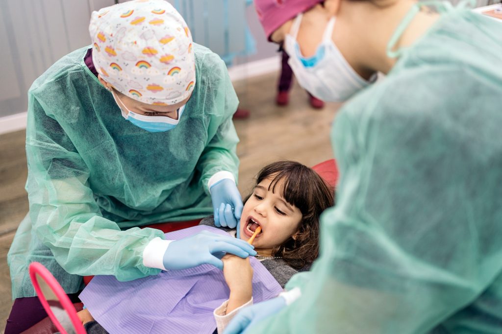 Young Girl in Dental Clinic